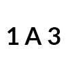 1 A 3