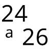 24 A 26