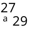 27 A 29