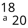 18 A 20