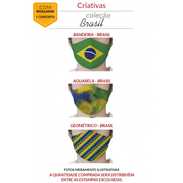 MÁSCARA DE PROTEÇÃO PREMIUM - BRASIL