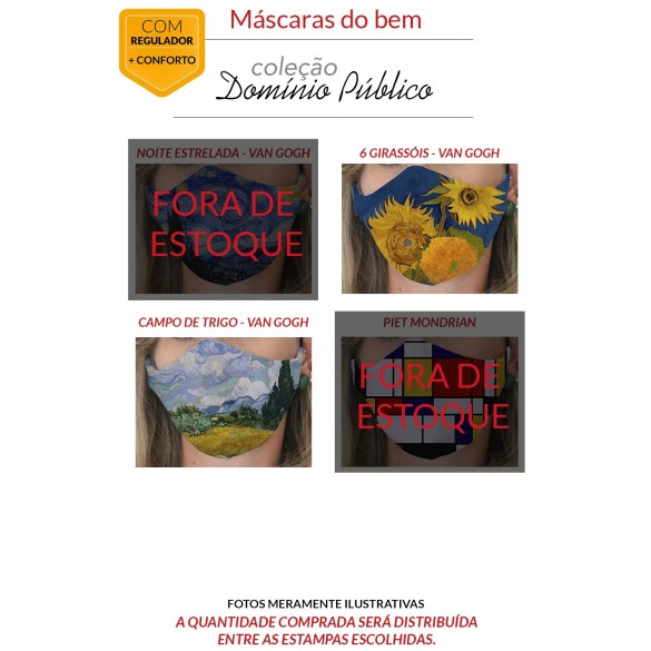 MÁSCARA DE PROTEÇÃO PREMIUM - DOMÍNIO PÚBLICO