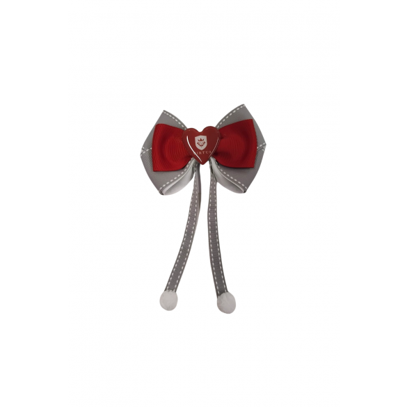 LACO ALICE COM PONTAS CINZA E BORDO