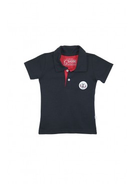 BABY LOOK POLO PIQUET PRETA EAB 