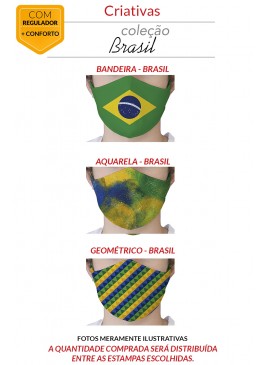 MÁSCARA DE PROTEÇÃO PREMIUM - BRASIL 