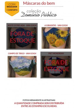 MÁSCARA DE PROTEÇÃO PREMIUM - DOMÍNIO PÚBLICO 