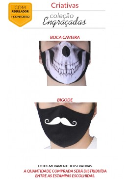 MÁSCARA DE PROTEÇÃO PREMIUM - ENGRAÇADAS 