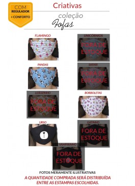 MÁSCARA DE PROTEÇÃO PREMIUM - FOFAS 
