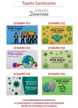 TAPETE ATOALHADO SANITIZANTE - GRANDE 70x130cm 