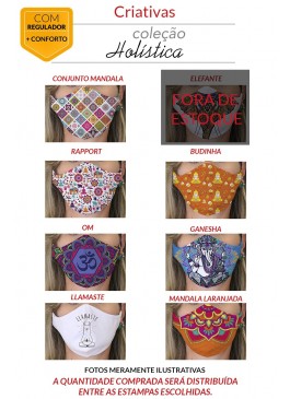 MÁSCARA DE PROTEÇÃO PREMIUM - HOLÍSTICA 